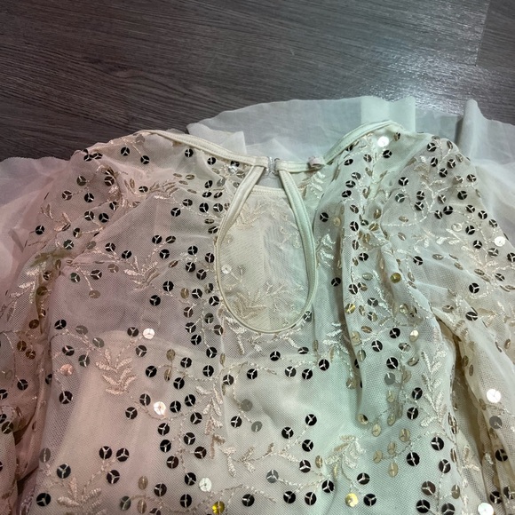 Weissman Cream Puff Sleeve Dress Dance Costume - Picture 4 of 7